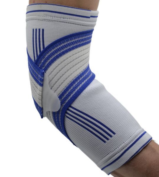 Налокітник Power System PS-6007 Elbow Support Pro White/Blue (1шт.) S/M PS-6007_S/M_White-Blue фото