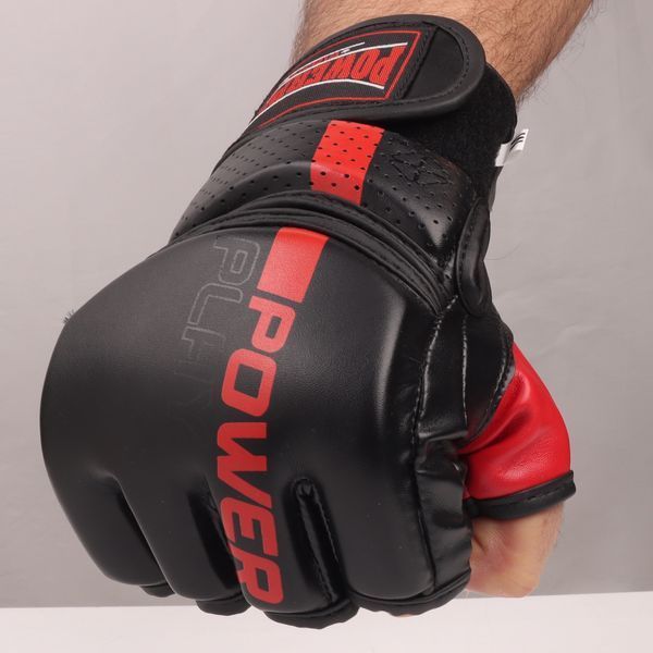 Рукавиці для MMA PowerPlay 3093 Чорні M PP_3093_M_Black фото