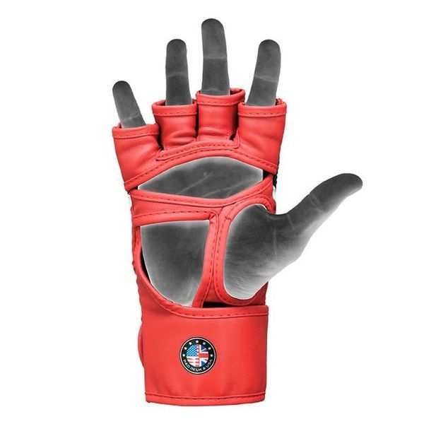 Рукавиці для ММА RDX AURA PLUS T-17 Red/Black M GGR-T17RB-M+ фото