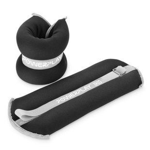 Обважнювачі-манжети для ніг та рук PowerPlay PP-4349 Ankle/Wrist Weights (2шт.*1 kg) (пара) Чорні PP_4349_Black_1 фото