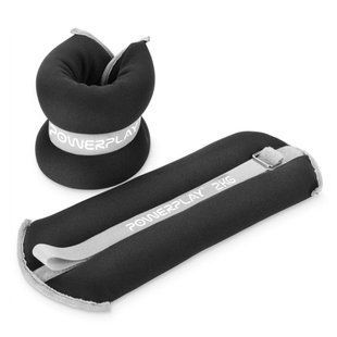 Обважнювачі-манжети для ніг та рук PowerPlay PP-4349 Ankle/Wrist Weights (2шт.*2 kg) (пара) Чорні PP_4349_Black_2 фото