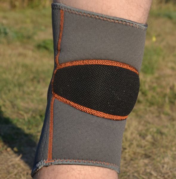 Наколінник MadMax MFA-297 Knee Support with Patella Stabilizer Dark Grey/Orange XL MFA-297_XL фото