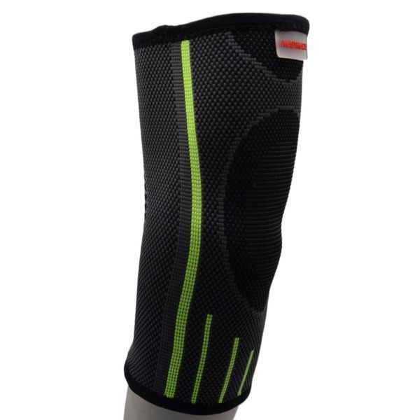 Компресійний налокітник MadMax MFA-283 3D Compressive elbow support Dark grey/Neon green S MFA-283_S фото