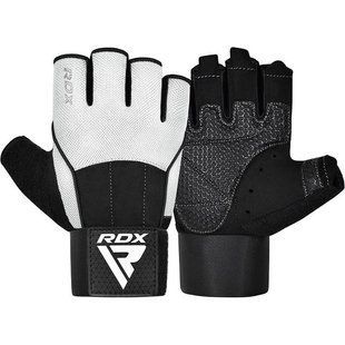 Рукавички для фітнесу RDX W3 WHITE WITH EVA PADDING-XL WGS-W3W-XL+ фото
