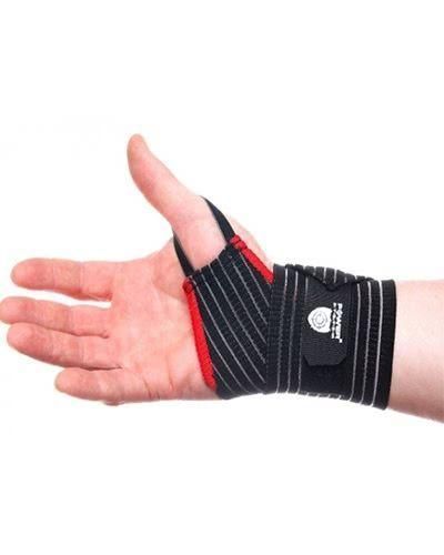 Кистьові бинти Power System PS-6000 Elastic Wrist Support Black/Red (пара) PS-6000_Black фото