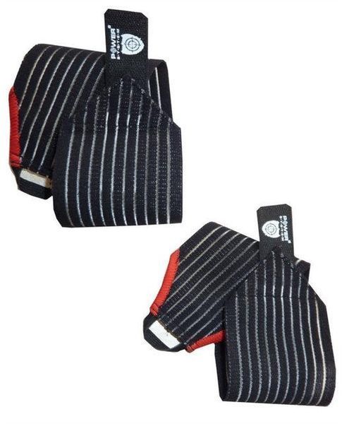 Кистьові бинти Power System PS-6000 Elastic Wrist Support Black/Red (пара) PS-6000_Black фото