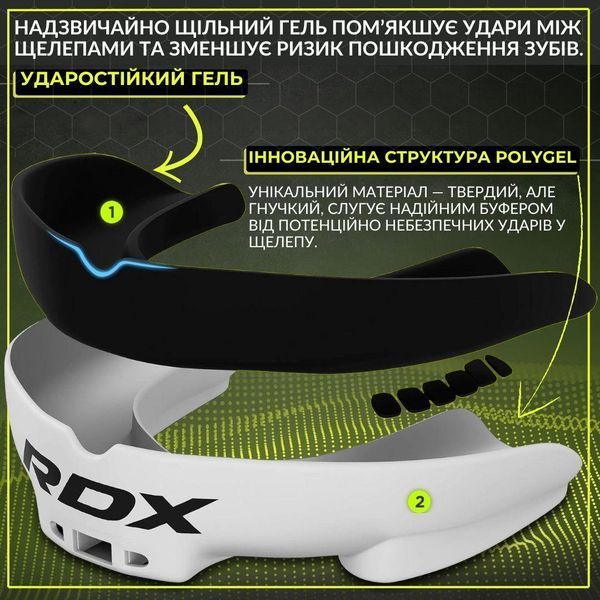 Капа RDX 3w доросла (вік 12+) White/Black GGS-3GWA фото