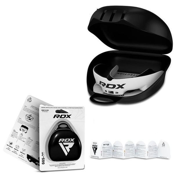 Капа RDX 3w доросла (вік 12+) White/Black GGS-3GWA фото