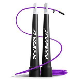 Скакалка швидкісна PowerPlay 4202 Ultra Speed Rope Фіолетова (2,9m.) PP_4202_Purple фото