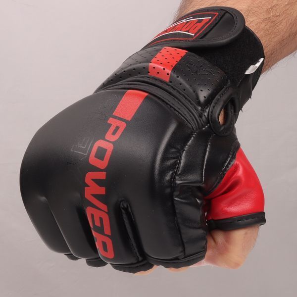 Рукавиці для MMA PowerPlay 3093 Чорні L PP_3093_L_Black фото
