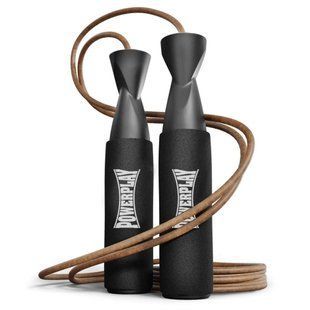 Скакалка шкіряна PowerPlay 4214 Leather Jump Rope Чорна 2.75 см. PP_4214_Leather фото