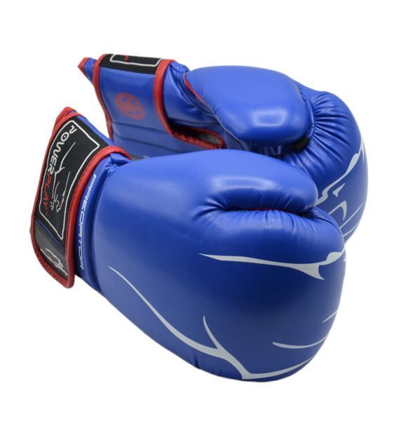 Боксерські рукавиці PowerPlay 3018 Jaguar Сині 14 унцій PP_3018_14oz_Blue фото