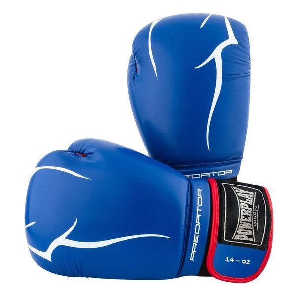 Боксерські рукавиці PowerPlay 3018 Jaguar Сині 14 унцій PP_3018_14oz_Blue фото