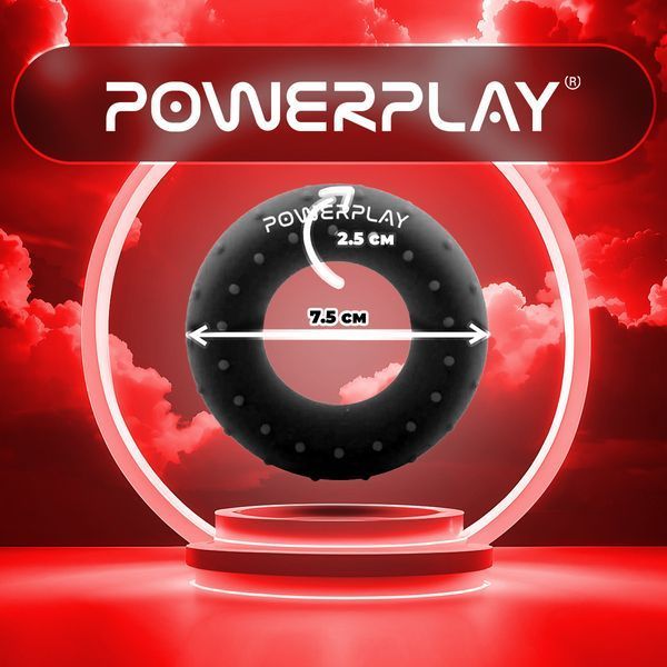 Еспандер кистьовий силіконовий PowerPlay PP-4338 Hand Grip Hard 30 кг. Чорний PP_4338_Black_30kg фото