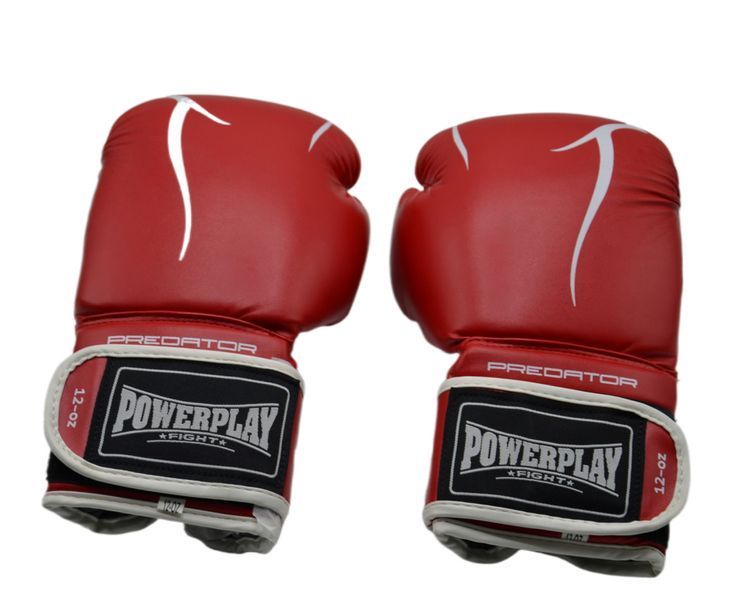 Боксерські рукавиці PowerPlay 3018 Jaguar Червоні 10 унцій PP_3018_10oz_Red фото