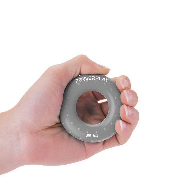 Еспандер кистьовий силіконовий PowerPlay PP-4338 Hand Grip Large 25 кг. Сірий PP_4338_Grey_25kg фото