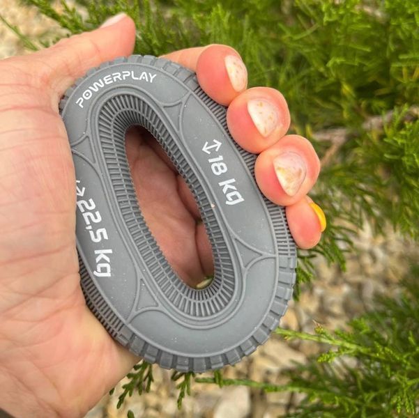 Еспандер кистьовий силіконовий PowerPlay PP-4330 Hand Grip Loops Medium 18-22,5 кг. Сірий PP_4330_Grey_(18-22.5kg) фото