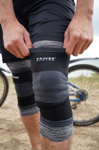 Наколінники Power System PS-6002 Knee Support Black/Grey (пара) M PS-6002_M_Black фото