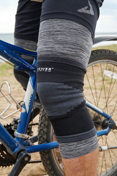 Наколінники Power System PS-6002 Knee Support Black/Grey (пара) L PS-6002_L_Black фото
