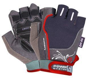 Перчатки для фитнеса и тяжелой атлетики Power System Woman&rsquo;s Power PS-2570 женские Black/Red M PS-2570_M_Black-Red фото
