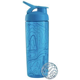 Шейкер BlenderBottle SportMixer Signature Sleek 28oz/820ml Aqua Topt Flow Sleek_AQUA_TOPT фото