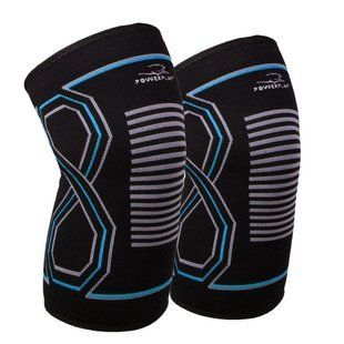 Наколінники спортивні PowerPlay PP-4099 Knee Support Чорно/Сині L/XL (пара) PP_4099_L/XL_Bl/Blue фото