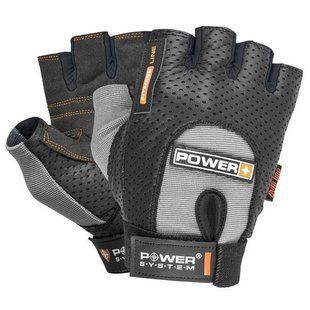 Рукавички для фітнесу Power System PS-2500 Power Plus Black/Grey M PS-2500_M_Black-grey фото