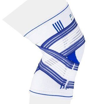 Наколінник Power System PS-6008 Knee Support Pro Blue/White (1шт.) L/XL PS-6008_L/XL_White-Blue фото