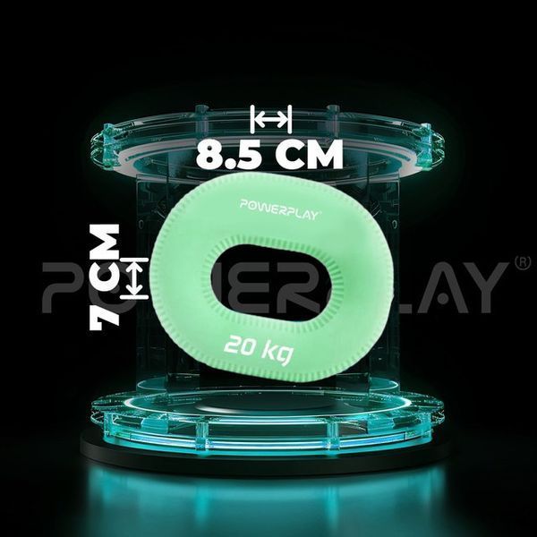 Еспандер кистьовий силіконовий PowerPlay PP-4336 Hand Grip Medium 20 кг. Зелений PP_4336_Green_20kg фото