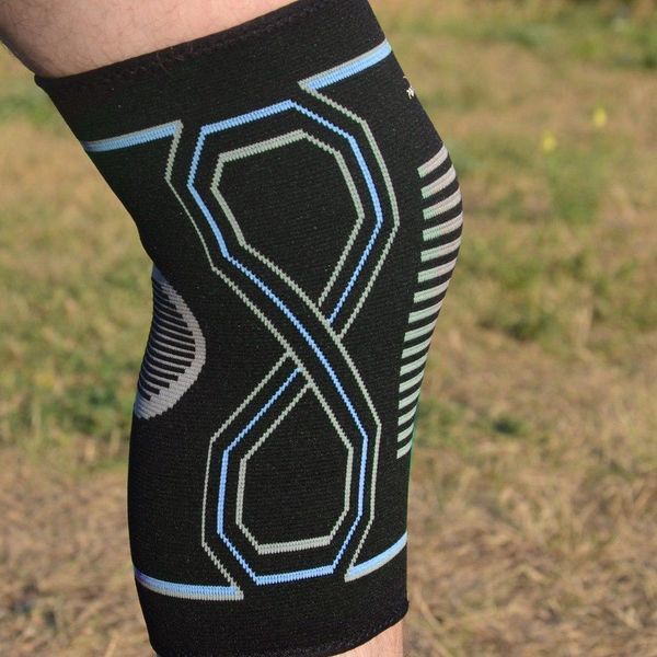 Наколінники спортивні PowerPlay PP-4099 Knee Support Чорно/Сині S/M (пара) PP_4099_S/M_Bl/Blue фото