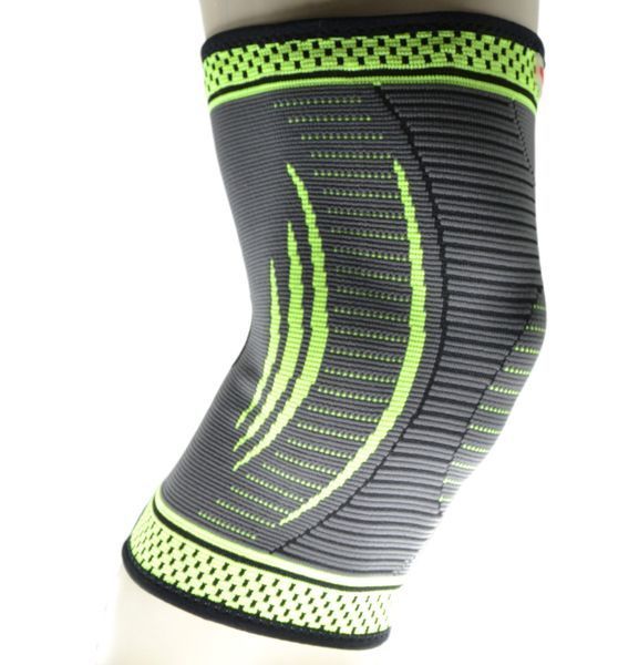 Компресійний наколінник MadMax MFA-284 3D Compressive knee support Dark grey/Neon green S MFA-284_S фото