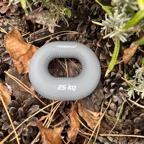 Еспандер кистьовий силіконовий PowerPlay PP-4336 Hand Grip Large 25 кг. Сірий PP_4336_Grey_25kg фото