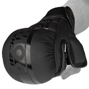 Рукавиці для MMA PowerPlay PP_3033 Ultra Matt Чорні M PP_3033_M_Black фото