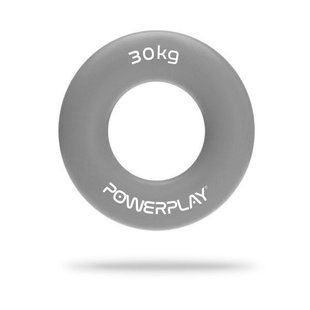 Еспандер кистьовий силіконовий PowerPlay PP-4324 Hand Grip Ring X-Hard 30 кг. Сірий PP_4324_30kg фото