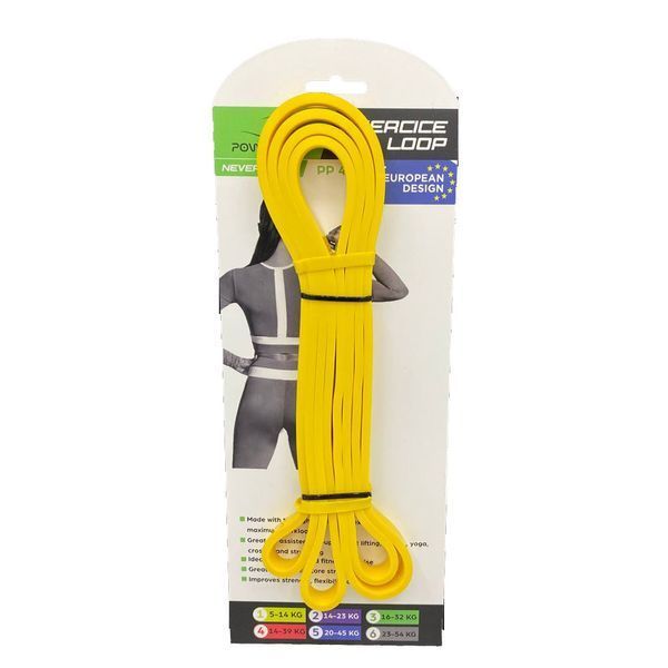 Еспандер-петля (гумка для фітнесу і кроссфіту) PowerPlay 4115 Power Band Light Жовта (5-14kg) PP_4115_Yellow_(5-14 kg) фото