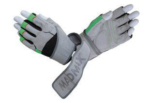 Рукавички для фітнесу MadMax MFG-860 Wild Grey/Green XXL MFG-860_XXL фото