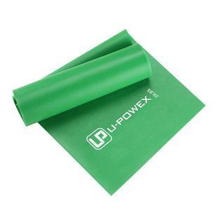 Стрічка-еспандер для фітнесу та реабілітації U-POWEX Fitness band 0.5мм. (9.1 кг) Green UP_1007_Green фото