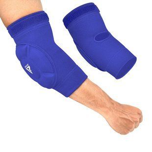 Налокітники спортивні RDX Hosiery Elbow Foam Blue/White L HYP-EUW-L фото