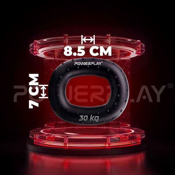 Еспандер кистьовий силіконовий PowerPlay PP-4337 Hand Grip Hard 30 кг. Чорний PP_4337_Black_30kg фото