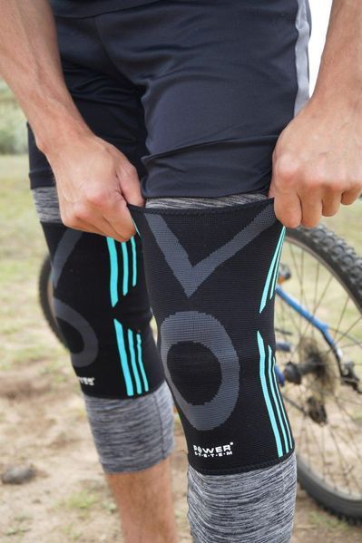 Наколінники Power System PS-6021 Knee Support Evo Black/Blue (пара) L PS-6021_L_Black-Blue фото