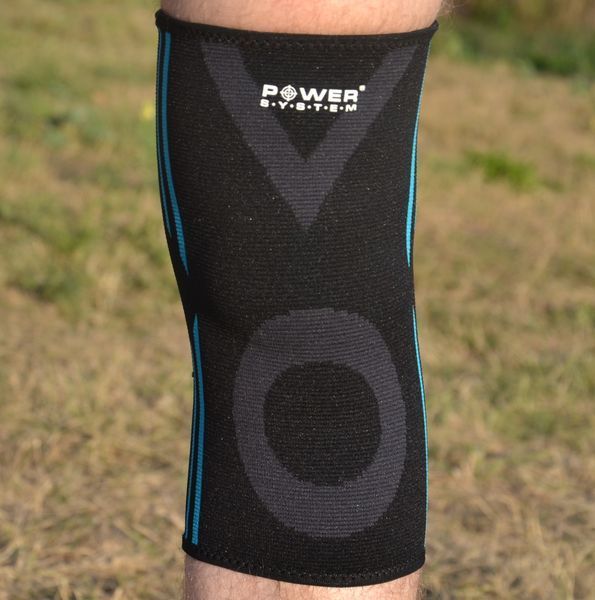 Наколінники Power System PS-6021 Knee Support Evo Black/Blue (пара) L PS-6021_L_Black-Blue фото