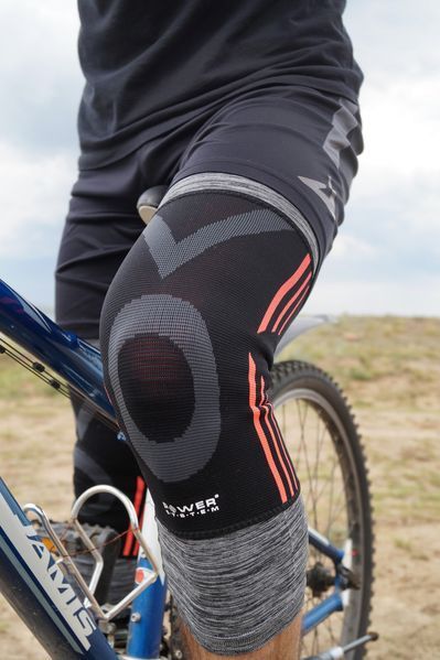 Наколінники Power System PS-6021 Knee Support Evo Black/Orange (пара) L PS-6021_L_Black-Orange фото