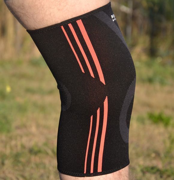 Наколінники Power System PS-6021 Knee Support Evo Black/Orange (пара) L PS-6021_L_Black-Orange фото