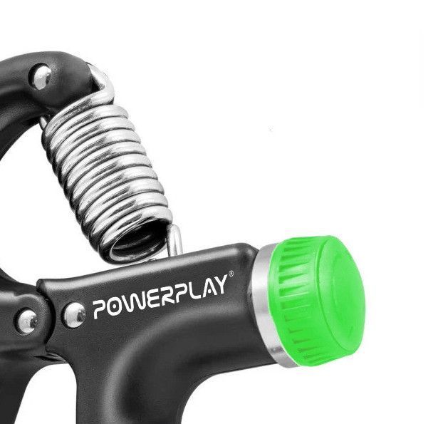 Еспандер кистьовий PowerPlay PP-4323 з регульованим навантаженням 10-40 кг. Strength Grip Чорно-зелений PP_4323_Bl/Green фото