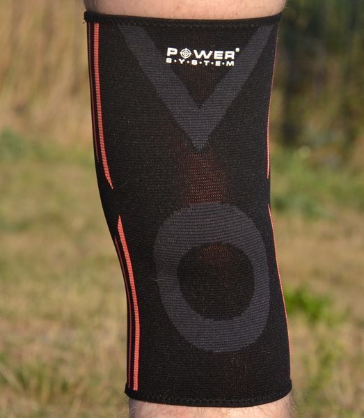 Наколінники Power System PS-6021 Knee Support Evo Black/Orange (пара) XL PS-6021_XL_Black-Orange фото