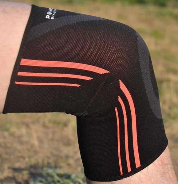 Наколінники Power System PS-6021 Knee Support Evo Black/Orange (пара) XL PS-6021_XL_Black-Orange фото
