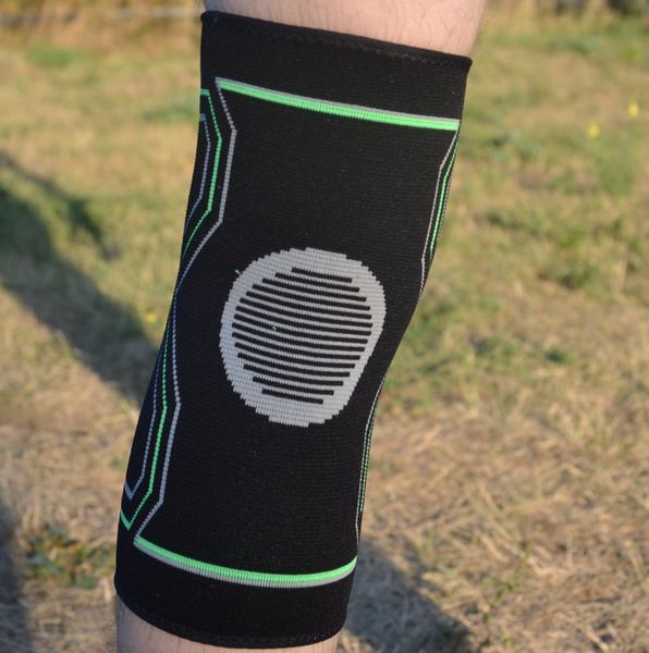 Наколінники PowerPlay 4099 Knee Support Чорно/Зелені L/XL (пара) PP_4099_L/XL_Bl/Green фото