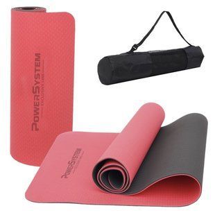 Килимок для йоги та фітнесу Power System PS-4060 TPE Yoga Mat Premium Red (183х61х0.6) 4060RD-0 фото