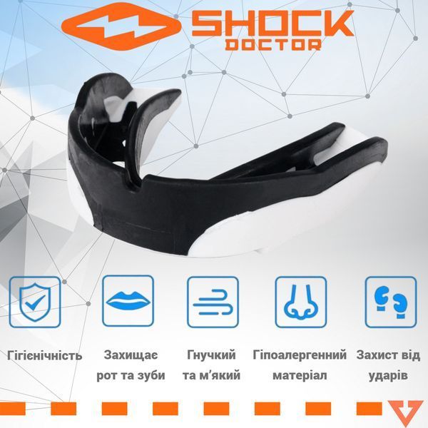 Капа Shock Doctor V1.5 доросла (вік 11+) White (art. 4000-BK-AD) 4000-BK-AD фото