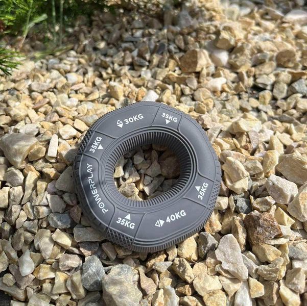Еспандер кистьовий силіконовий PowerPlay PP-4331 Hand Grip Large 30-35-40 кг. Сірий PP_4331_Grey_(30-35-40) фото